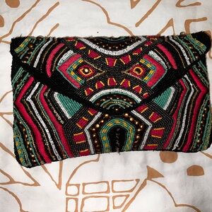 Colorful Beaded Clutch
